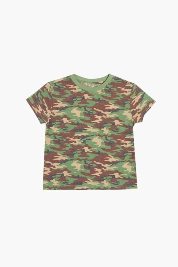 Girls Camo Print Tee (Kids)
