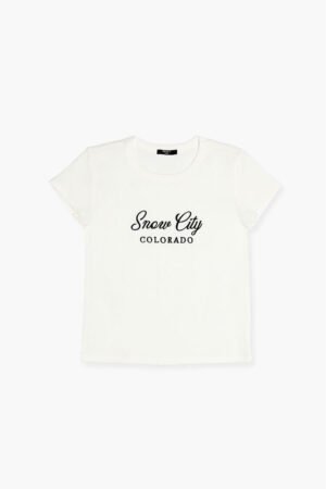 Girls Snow City Colorado Tee (Kids)